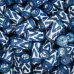 Long Clay Tube Beads, Dark Blue, Pack of 10